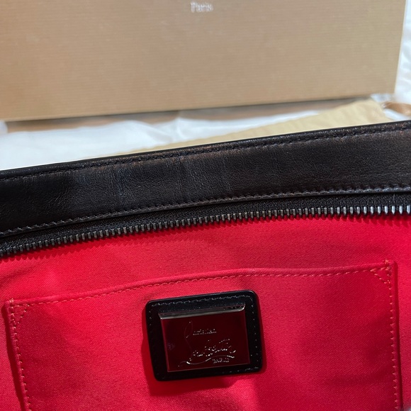 Clutch Loubiposh Spiked Black Cross Body Bag. - Picture 3 of 7